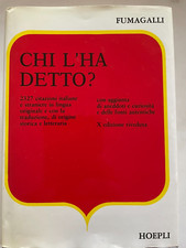 Chi l'ha detto? [1999] Hoepli