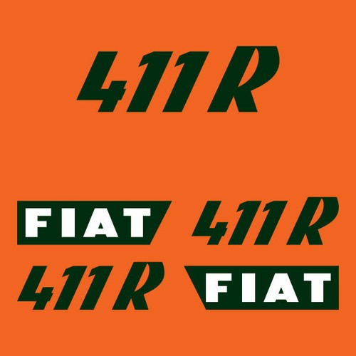 Fiat 411 adesivi - fiat, r