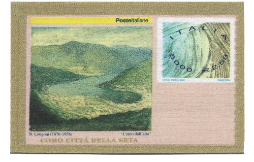 Italia 2001 francobusta seta - francobusta,