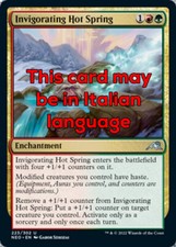 MTG 4x INVIGORATING HOT SPRING EXC - SORGENTE TERMALE RINVIGORENTE - NEO