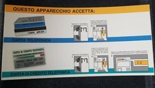 *GADGET COLLEZIONISTI SCHEDE TELEFONICHE ADESIVO AVVISO PER CABINA SIP