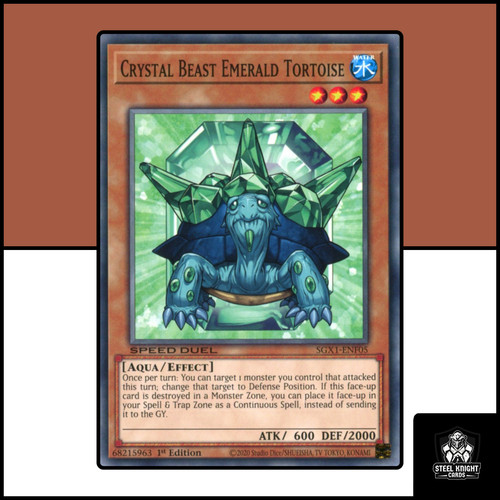 Crystal beast emerald - emerald, tortoise