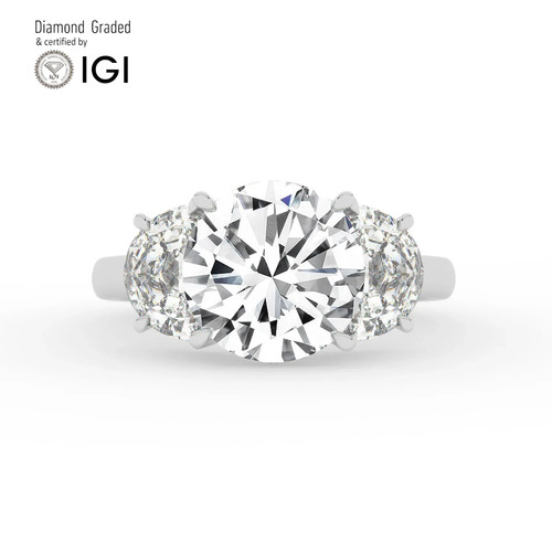 Anello trilogy diamante tondo - trilogy,