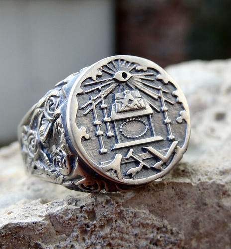 Nuovo anello massonico argento
