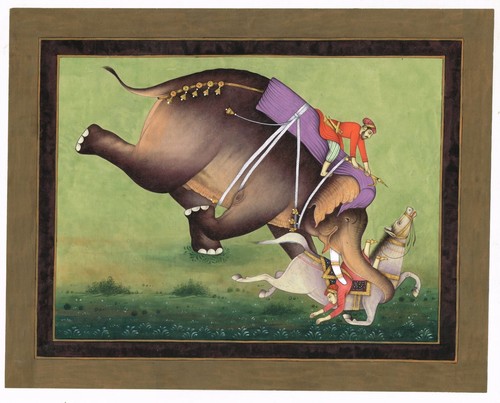Indiano miniatura pittura - miniatura, un