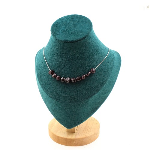 Collana perle granato - 10,