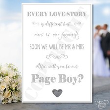 Will you be our page boy my