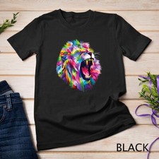 Maglietta leone colorata - maglietta,