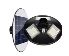 Lampione Faro Giardino Stradale Crepuscolare Ufo Pannello Solare 120w