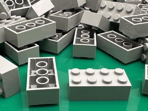 Lego brick classic 2x4 grigio - brick,