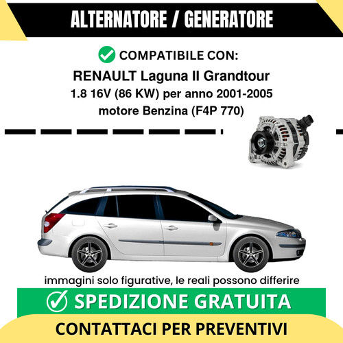 Alternatore renault laguna - renault, ii