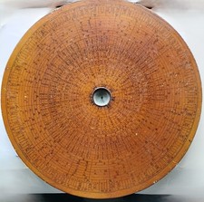 Vintage Vecchia Bussola Cinese in Legno Feng Shui - 30 cm