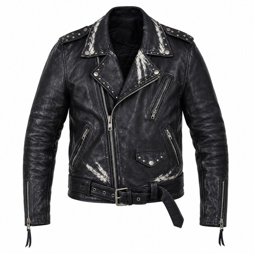 Giacca biker punk - , uomo