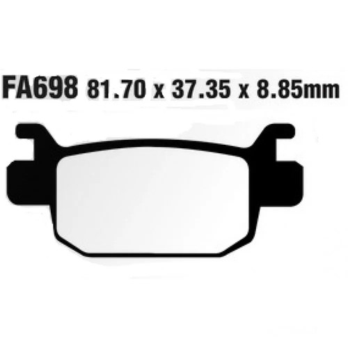 Pastiglia freno posteriore ebc - freno,