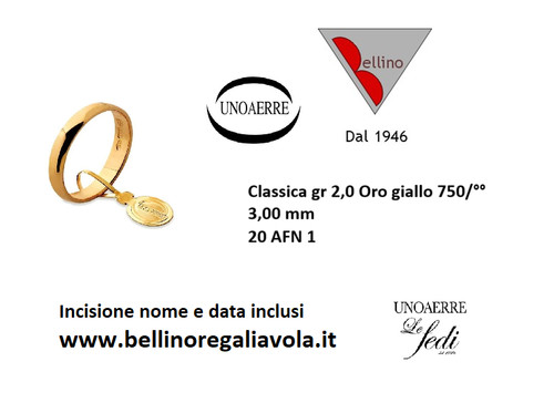 Fede nuziale unoaerre - fede,