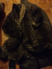 Cappotto Mantella Pelliccia Sintetica Pavarotti reversibile