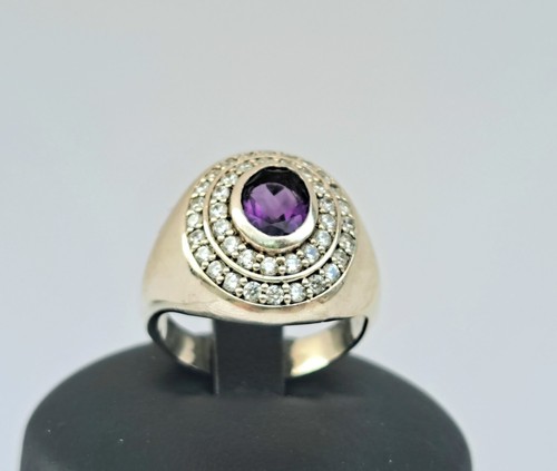 Anello vintage argento con - in,