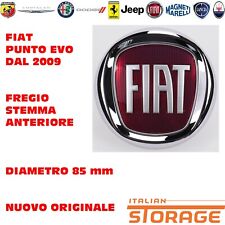 FIAT PUNTO EVO FREGIO SIGLA STEMMA ANTERIORE 85 MM NUOVO ORIGINALE 735578440
