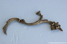 FREGIO DECORATIVO ANTICO IN LEGNO DORATO L.cm 30   INTAGLIO D'EPOCA CIMASA '900