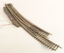 Roco scambio in curva a sinistra elettrificato tracciato ferrovia scala H0 1:87