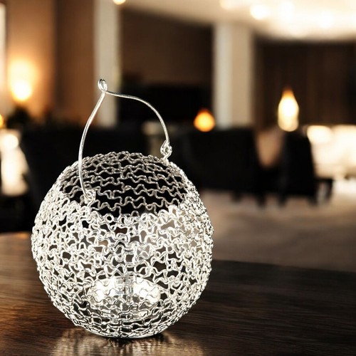 Portacandela metallo silver - metallo,