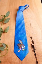 Cravatta Vintage Da Donna Blu