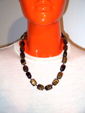 COLLANA  OCCHIO DI TIGRE SUD AFRICA   MADE in ITALY