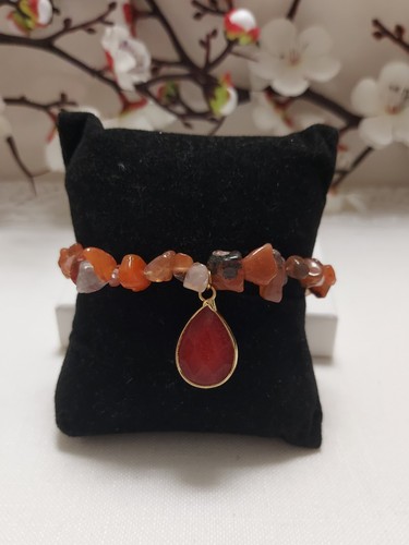 Braccialetto agata con - braccialetto,