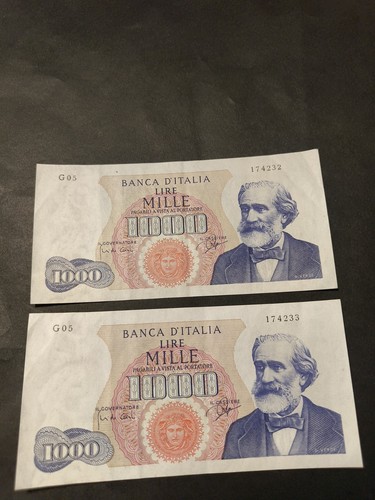 Italia banconota 1000 lire - banconota,