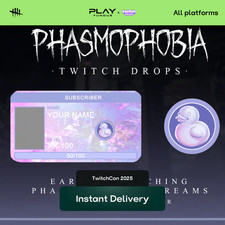 Phasmophobia Twitch Drops | TwitchCon 2025 Foil Badge | Spedizione Immediata⚡
