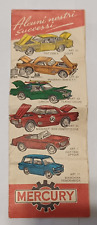 Mercury brochure illustrativa catalogo produzione inizio anni '60. RARITA'