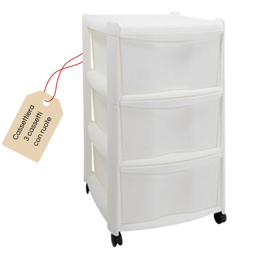 Cassettiera plastica con - in,