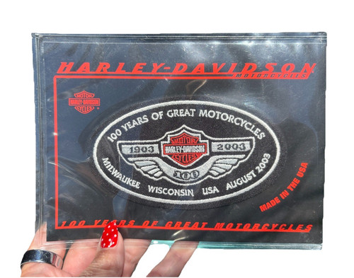 Patch harley davidson 100 anni - patch, harley-davidson