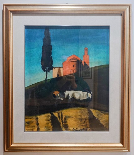 Riproduzione quadro olio - -, su