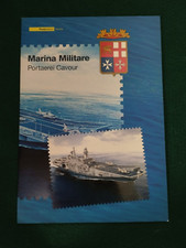 Folder Filatelico Francobolli 2006 Marina Militare Portaerei Cavour