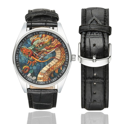 Orologio drago cinese - in, vetro