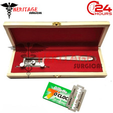 Coltello innesto pelle argento