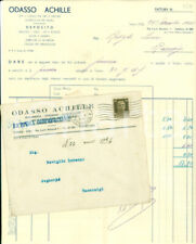 1936 TORINO Achille ODASSO lime utensili arti mestieri *Fattura commerciale