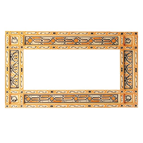 Cornice specchio beige