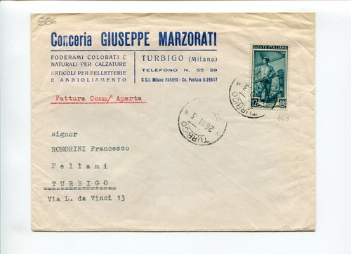 1953 italia lavoro fattura - al,