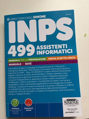 Manuale concorso inps 499 - inps,