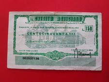 Raro miniassegno Falso 150 Lire Credito Astigiano 1977 (inesistente) + Omaggio