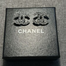 Orecchini CHANEL CC strass
