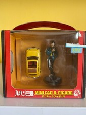 Figure + Vehicle Mini Car LUPIN III THE 3rd THIRD Fiat 500 Miyazaki 
