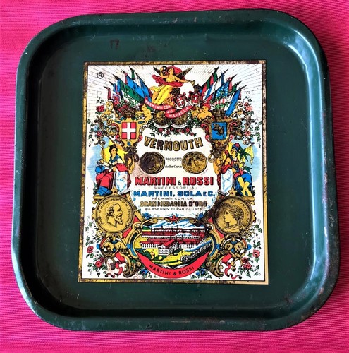 Antico vassoio pubblicitario - antico,