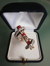 Anello Per Foulard PARTICOLARISSIMO in argento  e pietre 