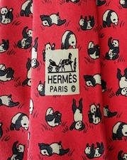Hermès Hermes Cravatta Tie Cravate Krawatte 7362 PA Panda