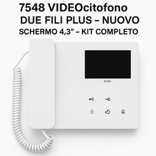 Vimar Elvox 7548 Videocitofono Due Fili Plus – Nuovo – Schermo 4.3" – Kit Comple