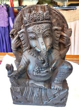 statua Lord Ganesh intarsiata