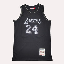 NBA Shirt KOBE BRYANT #24 Los Angeles Lakers Black and Grey Icon Legend Basket